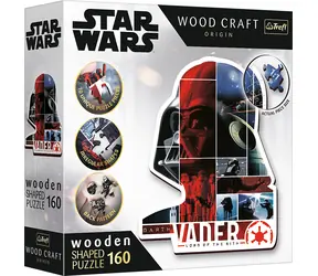 Trefl Wood Craft Origin - Puzzle - Star Wars: Darth Vader / 160 Teile / 24,4 x 21,3 cm / Alter 9+