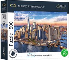 Trefl - Puzzle - UFT Stadtbild: Manhattan, New York, USA / 1500 Teile / 85 x 58 cm / ab 12 Jahren