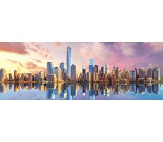 Trefl - Puzzle - Manhattan Panoramapuzzle, USA / 1000 Teile / 97 x 34 cm / Alter 12+