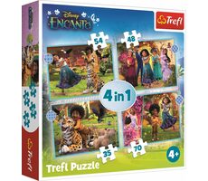 Trefl - Puzzle - Encanto 4in1 / 35|48|54|70 / 28,5 x 20x5 cm / ab 4 Jahren