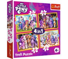 Trefl - Puzzle - My Little Pony: Lerne die Ponys kennen 4in1 / 35|48|54|70 / 28,5 x 20x5 cm / ab 4 Jahren