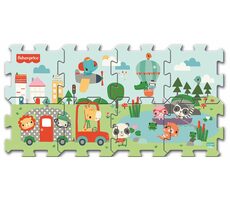 Trefl - Puzzle - Schaumstoffpuzzle Fisher Price Smile / 117 x 60 cm / 28,5 x 28,5 cm / ab 2 Jahren 