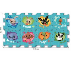 Trefl - Puzzle - Schaumstoffpuzzle Bing / 117 x 60 cm / 28,5 x 28,5 cm / ab 2 Jahren