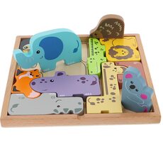 Trefl - Puzzle - Holzpuzzle ZOO Crew / 18 Monate+