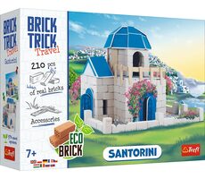 Trefl - Bausatz - BRICK TRICK Travel: Santorini M / 260 Teile / ab 7 Jahren
