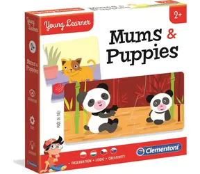 Clementoni Young Learner: Mütter und Jungen / 12x2 Teile / ab 2 Jahren