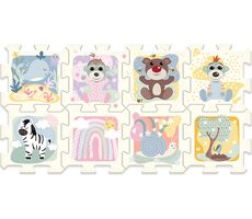 Trefl - Puzzle - Schaumstoffpuzzle Kinder und Teddybär / 117 x 60 cm / 28,5 x 28,5 x 1,5 cm / ab 2 Jahren 