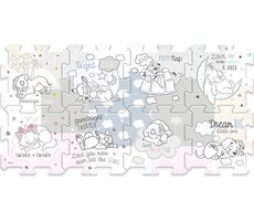 Trefl - Puzzle - Schaumstoffpuzzle Disney Figuren / 117 x 60 cm / Alter 0+