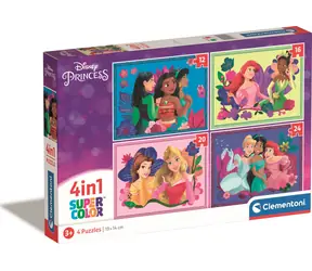 Clementoni PUZZLE Disney Prinzessinnen 4in1 / 12+16+20+24 Teile / ab 5 Jahren