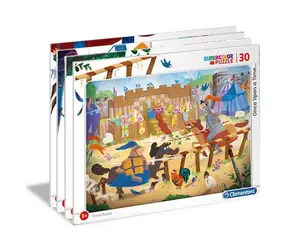 Clementoni PUZZLE Es war einmal: Der Prinz und der Drache / 30 Teile / ab 3 Jahren