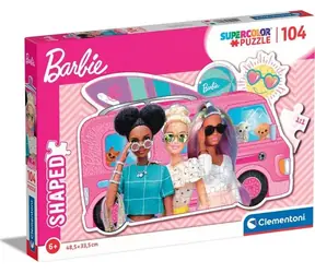 Clementoni Outline PUZZLE Barbie auf Reise / 104 Teile / ab 6 Jahren