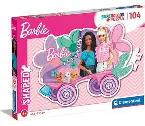 Clementoni Outline PUZZLE Barbie: Schlittschuhe / 104 Teile / ab 6 Jahren