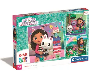 Clementoni PUZZLE Gabinas Zauberhaus / 3x48 Teile / ab 5 Jahren