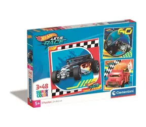 Clementoni PUZZLE Hot Wheels / 3x48 Teile / ab 5 Jahren