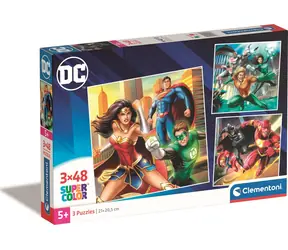 Clementoni PUZZLE DC Comics: Justice League / 3x48 Teile / ab 5 Jahren