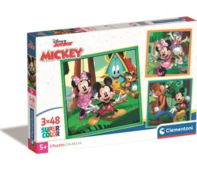 Clementoni PUZZLE Mickey und Freunde / 3x48 Teile / ab 5 Jahren