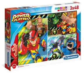 Clementoni PUZZLE Power Players / 3x48 Teile / ab 4 Jahren