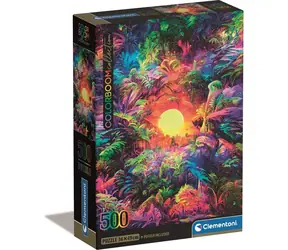 Clementoni PUZZLE ColorBoom: Sonnenaufgang im Dschungel / 500 Teile / ab 10 Jahren
