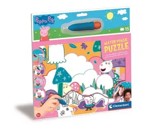 Clementoni PUZZLE mit Wassermalerei Wassermagie: Peppa Pig / 15 Teile / ab 3 Jahren
