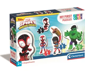 Clementoni My First PUZZLE Spidey und seine tollen Freunde 4in1 / 3+6+9+12 Teile / ab 3 Jahren