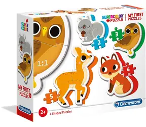 Clementoni My First PUZZLE Waldtiere 4in1 / 2+3+4+5 Teile / ab 3 Jahren