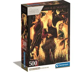 Clementoni PUZZLE Game of Thrones: Haus des Drachen / 500 Teile / ab 14 Jahren