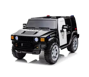 Eljet Kinder Elektro Polizeiauto RANGER schwarz / 60W / Geschwindigkeit 3-7km/h / Tragkraft 30kg