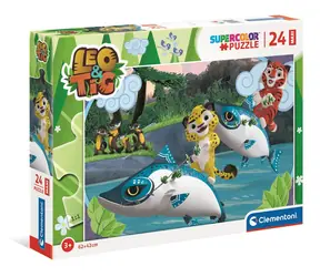Clementoni PUZZLE Leo und Tig auf dem Wasser MAXI / 24 Teile / ab 4 Jahren