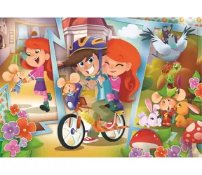 Clementoni PUZZLE Gigio die Maus hat Spaß mit Freunden MAXI / 24 Teile / ab 4 Jahren