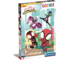 Clementoni PUZZLE MARVEL: Spidey und seine unglaublichen Freunde MAXI / 60 Teile / ab 4 Jahren