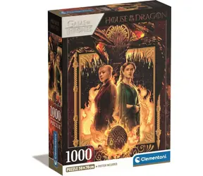 Clementoni PUZZLE Game of Thrones: Haus des Drachen / 1000 Teile / ab 10 Jahren