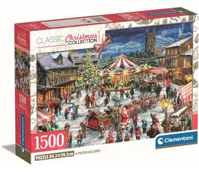 Clementoni PUZZLE Weihnachtsmärkte / 1500 Teile / ab 10 Jahren