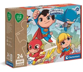 Clementoni Play For Future PUZZLE DC Super Friends MAXI / 24 Teile / ab 3 Jahren