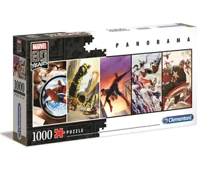 Clementoni Panorama-PUZZLE 80 Jahre Marvel / 1000 Teile / ab 10 Jahren
