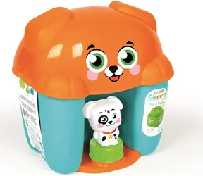 Clementoni Soft Clemmy Box mit Deckel Hund / 6 Softwürfel / ab 1,5 Jahren