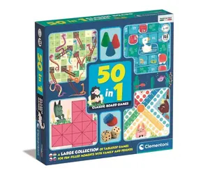 Clementoni Klassisches Brettspiel-Set 50in1 / ab 3 Jahren