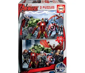 Educa Puzzle Avengers / Vereinigung 2x100 Teile / ab 6 Jahren