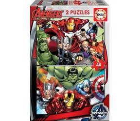 Educa Puzzle Avengers / Vereinigung 2x48 Teile / ab 3 Jahren