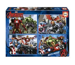 Educa Puzzle Avengers 4in1 / (50 & 80 & 100 & 150 Teile) / ab 5 Jahren