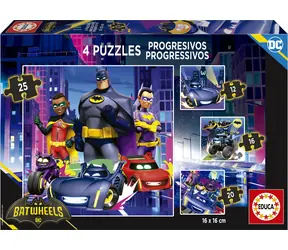 Educa Puzzle Batwheels 4in1 / (12 & 16 & 20 & 25 Teile) / ab 3 Jahren