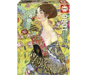 Educa Puzzle Dame mit Fächer / 1000 Teile / ab 14 Jahren
