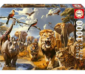 Educa Puzzle Wilde Tiere / 1000 Teile / ab 14 Jahren