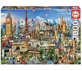 Educa Puzzle Wunder Europas / 2000 Teile / ab 12 Jahren 