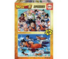 Educa Puzzle Dragon Ball Super / 2x100 Teile / ab 6 Jahren 