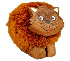 2Kids Toys Holzfigur XL Pompon Katze