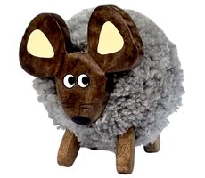2Kids Toys Holzfigur XL Pompon Maus