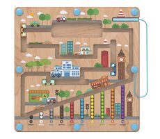 2Kids Toys Magnetisches Spielbrett City / ab 2 Jahren