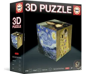 Educa 3D Puzzle Würfel Art / 216 Teile / ab 14 Jahren