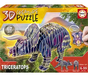 Educa 3D Puzzle Triceratops / 67 Teile / ab 6 Jahren