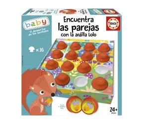 Educa Baby Find Paare mit Lolo dem Eichhörnchen / 16 Teile / ab 2 Jahren